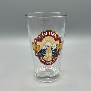 Golden Avalanche Brewing Company Logo 16 Oz. Beer Pint Libbey Glass Kutztown PA